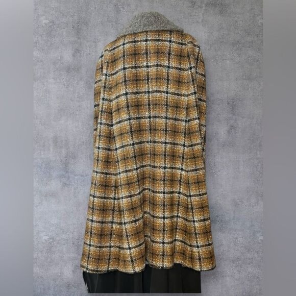Pendleton 100% Virgin Wool Plaid Cape Coat - Picture 2 of 7